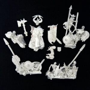 A photo of a Warriors of Chaos Limited Edition Harry the Hammer Warhammer miniature