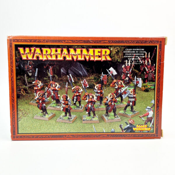 A photo of Beasts of Chaos Khorngors Warhammer miniatures