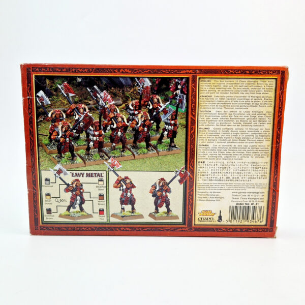 A photo of Beasts of Chaos Khorngors Warhammer miniatures