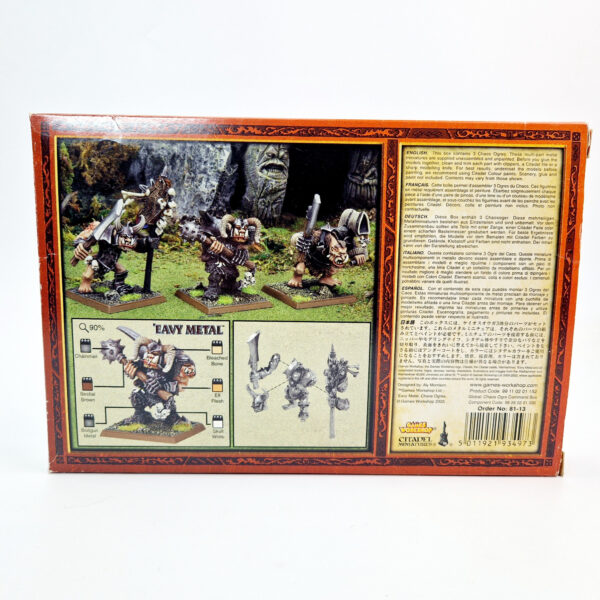 A photo of Beasts of Chaos Ogres Command Warhammer miniatures