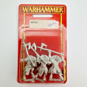 A photo of a Beasts of Chaos Bestigors Warhammer miniatures