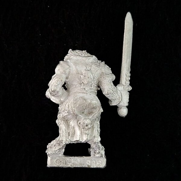 A photo of a Beasts of Chaos Beastman Warhammer miniature