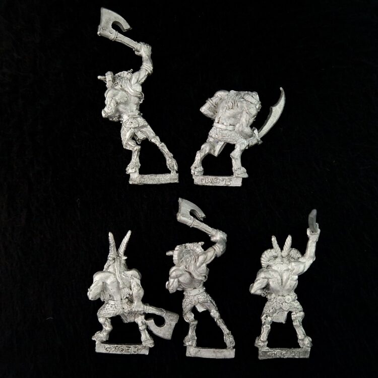 A photo of Beasts of Chaos Beastmen Warhammer miniatures