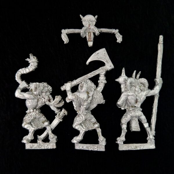 A photo of Beasts of Chaos Beastmen Command Warhammer miniatures