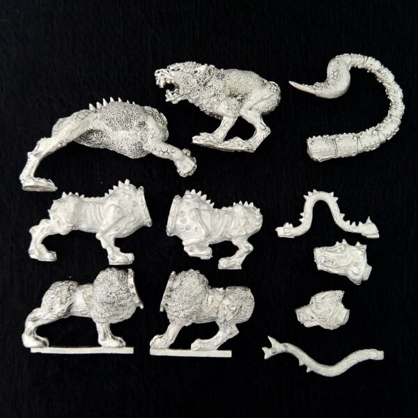 A photo of Beasts of Chaos Hounds Warhammer miniatures