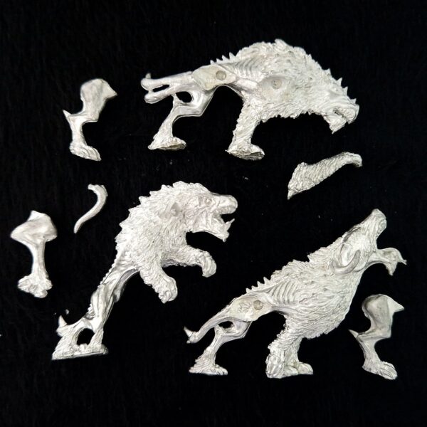 A photo of Beasts of Chaos Warhounds Warhammer miniatures