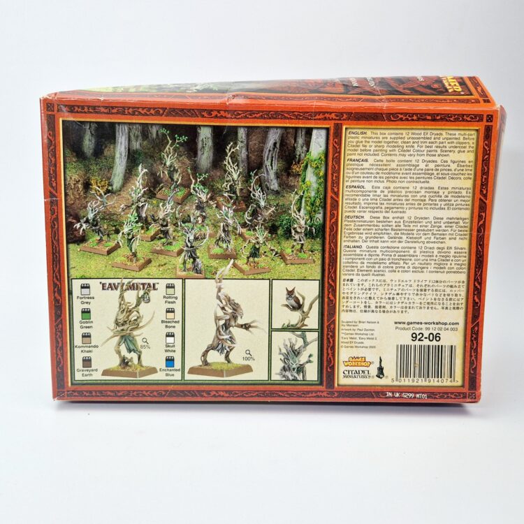 A photo of Wood Elves Dryads Warhammer miniatures