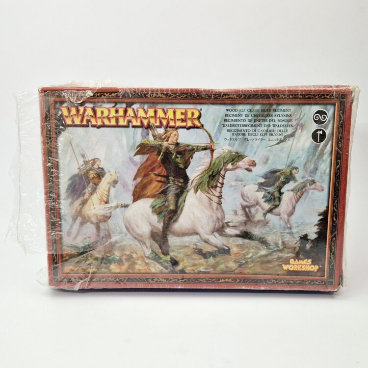 A photo of Wood Elves Glade Riders Warhammer miniatures