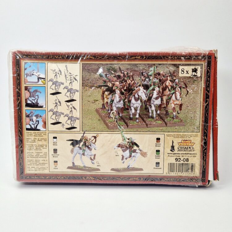 A photo of Wood Elves Glade Riders Warhammer miniatures