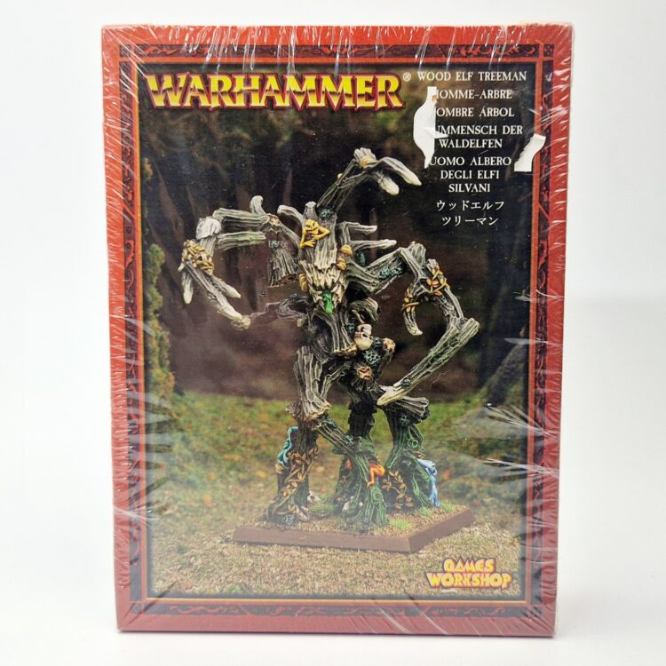 A photo of Wood Elves Treeman Warhammer miniatures