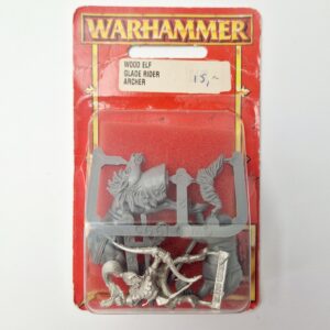 A photo of Wood Elves Glade Rider Warhammer miniatures