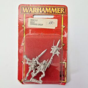 A photo of Wood Elves Scout Command Warhammer miniatures