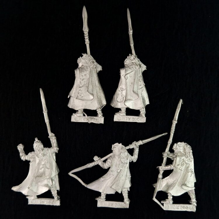 A photo of Wood Elves Eternal Guard Warhammer miniatures