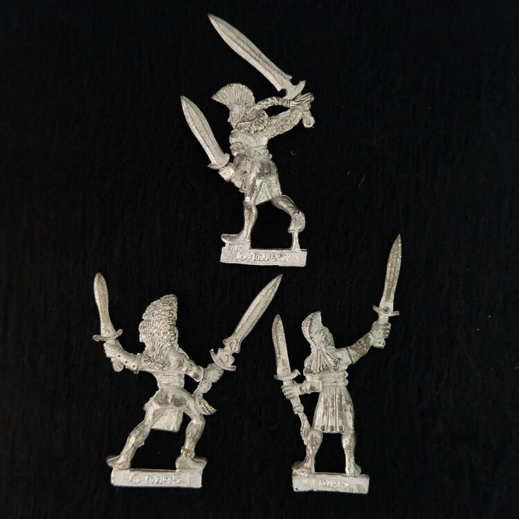 A photo of Wood Elves Wardancers Warhammer miniatures