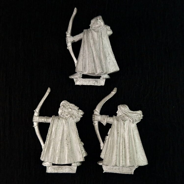 A photo of Wood Elves Archers Warhammer miniatures