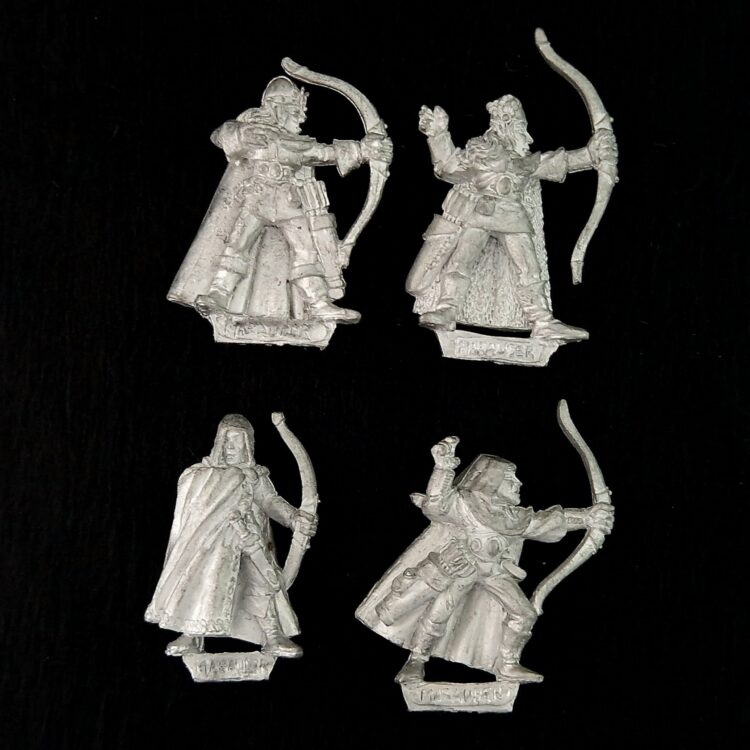 A photo of Wood Elves Archers Warhammer miniatures