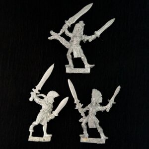 A photo of Wood Elves Wardancers Warhammer miniatures