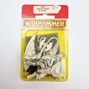 A photo of a Daemons of Chaos Bloodthrister Greater Daemon of Khorne Warhammer miniature