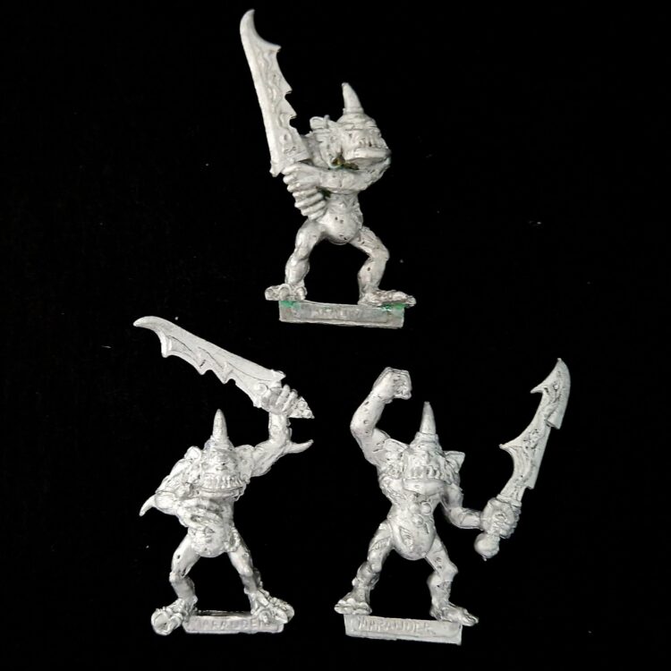 A photo of Chaos Daemons Plaguebearers Warhammer miniatures