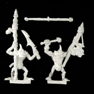 A photo of Chaos Daemons Plaguebearers Command Warhammer miniatures