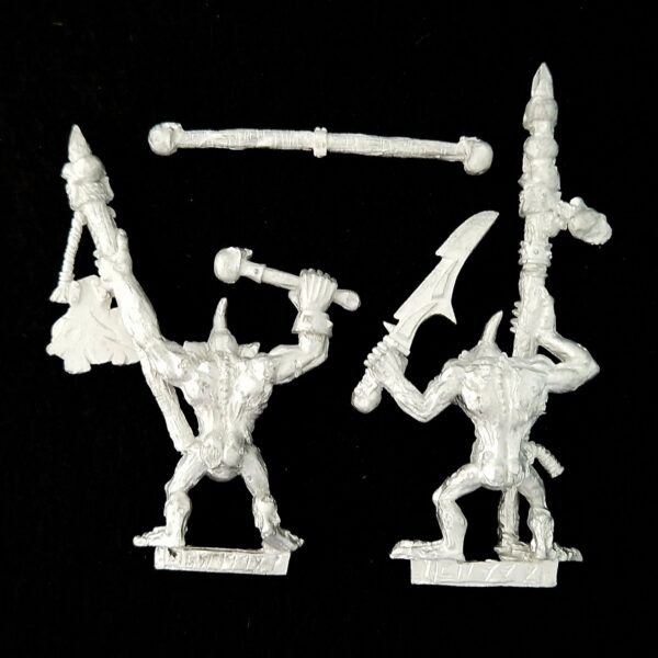 A photo of Chaos Daemons Plaguebearers Command Warhammer miniatures