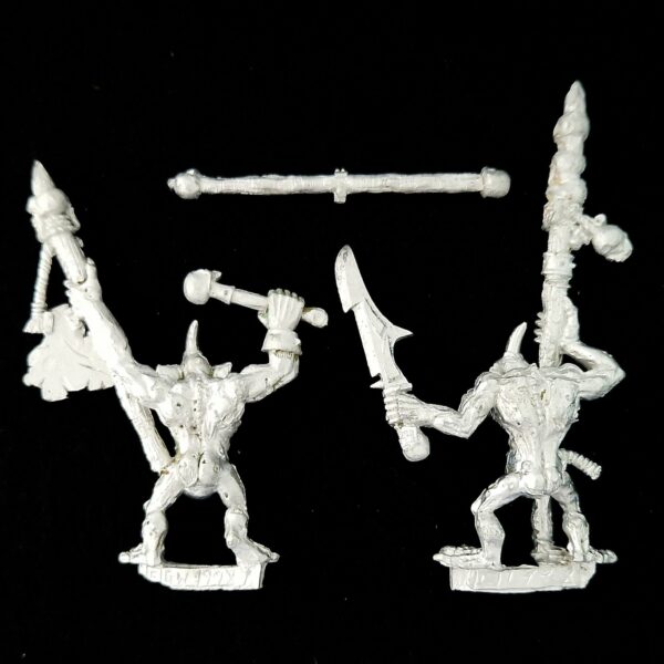 A photo of Chaos Daemons Plaguebearers Command Warhammer miniatures