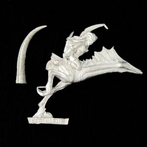 A photo of a Chaos Daemons Mounted Daemonette of Slaanesh Warhammer miniature