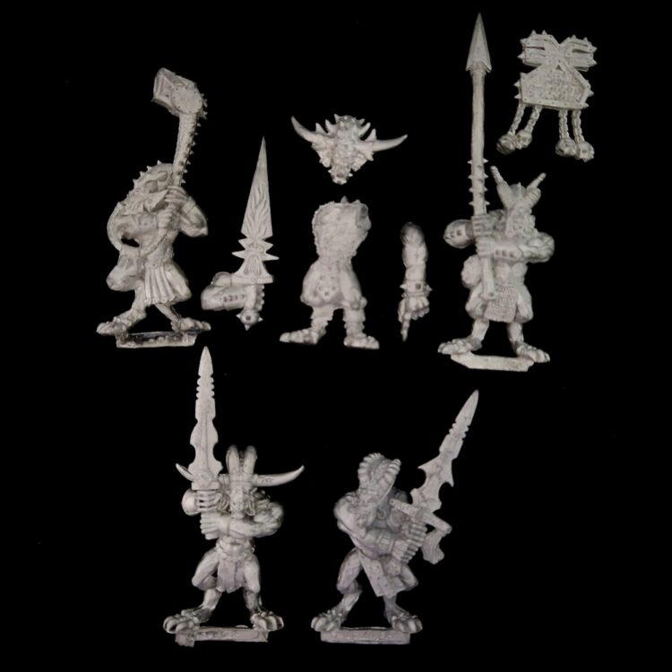 A photo of Chaos Daemons Bloodletters of Khorne Warhammer miniatures