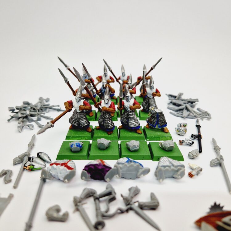 A photo of High Elves Spearmen Warhammer miniatures