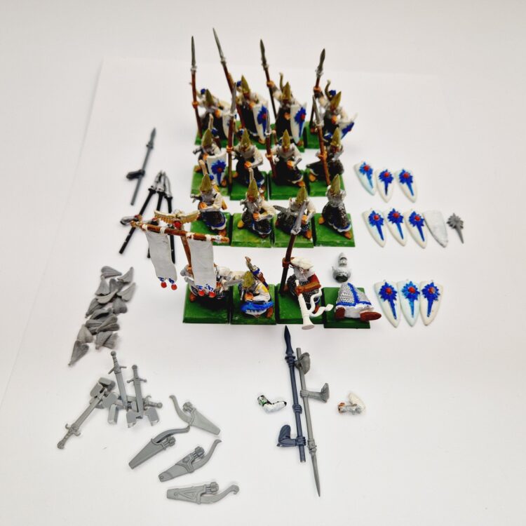 A photo of High Elves Spearmen Warhammer miniatures