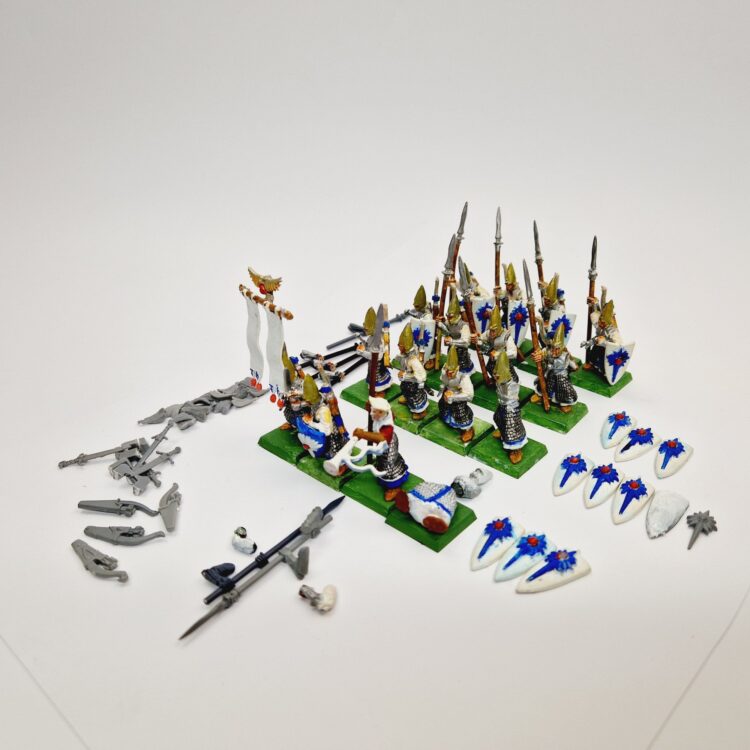 A photo of High Elves Spearmen Warhammer miniatures