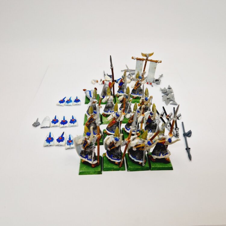 A photo of High Elves Spearmen Warhammer miniatures