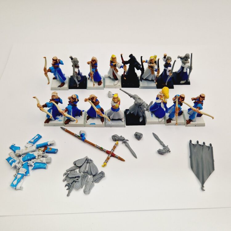 A photo of High Elves Archers Warhammer miniatures