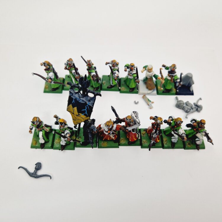 A photo of High Elves Archers Warhammer miniatures