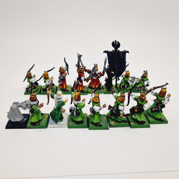 A photo of High Elves Archers Warhammer miniatures