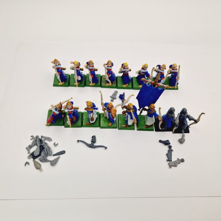 A photo of High Elves Archers Warhammer miniatures