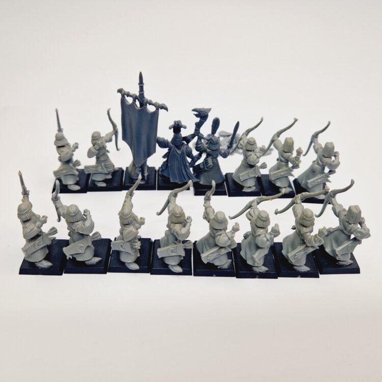 A photo of High Elves Archers Warhammer miniatures