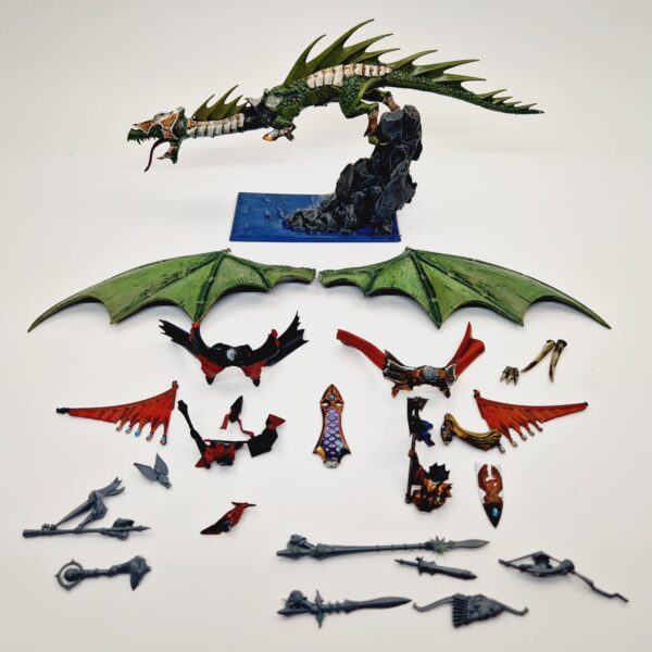 A photo of a High Elves Dragon Lord Warhammer miniature