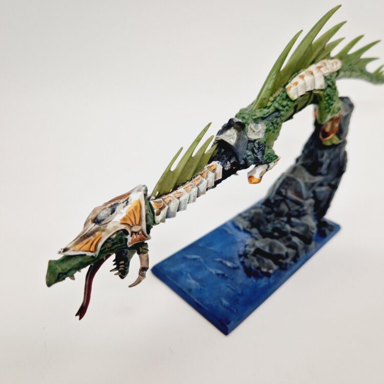 A photo of a High Elves Dragon Lord Warhammer miniature