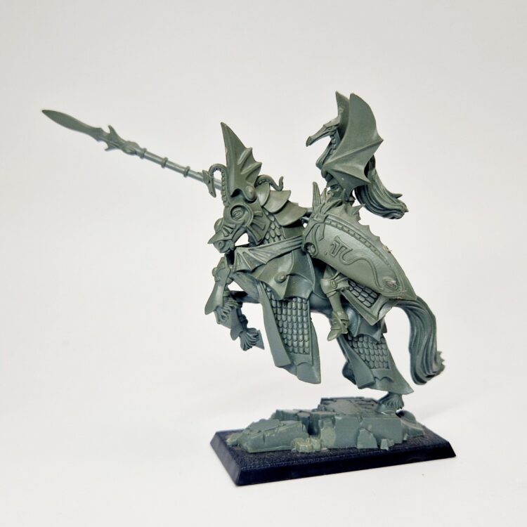 A photo of a High Elves Prince Warhammer miniature