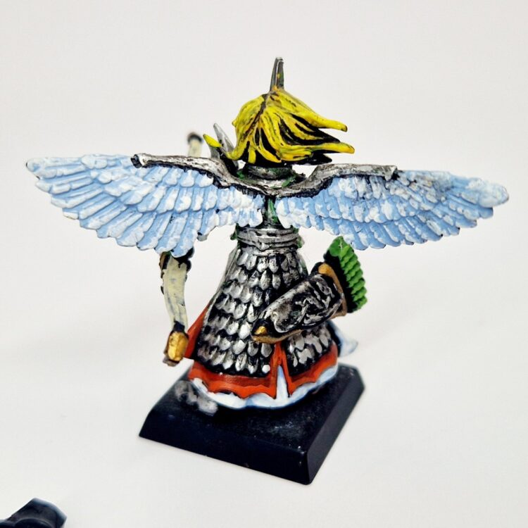 A photo of a High Elves Noble Warhammer miniature