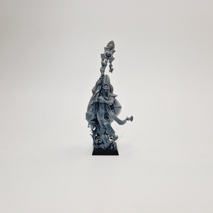 A photo of a High Elves Island of Blood Mage Warhammer miniature