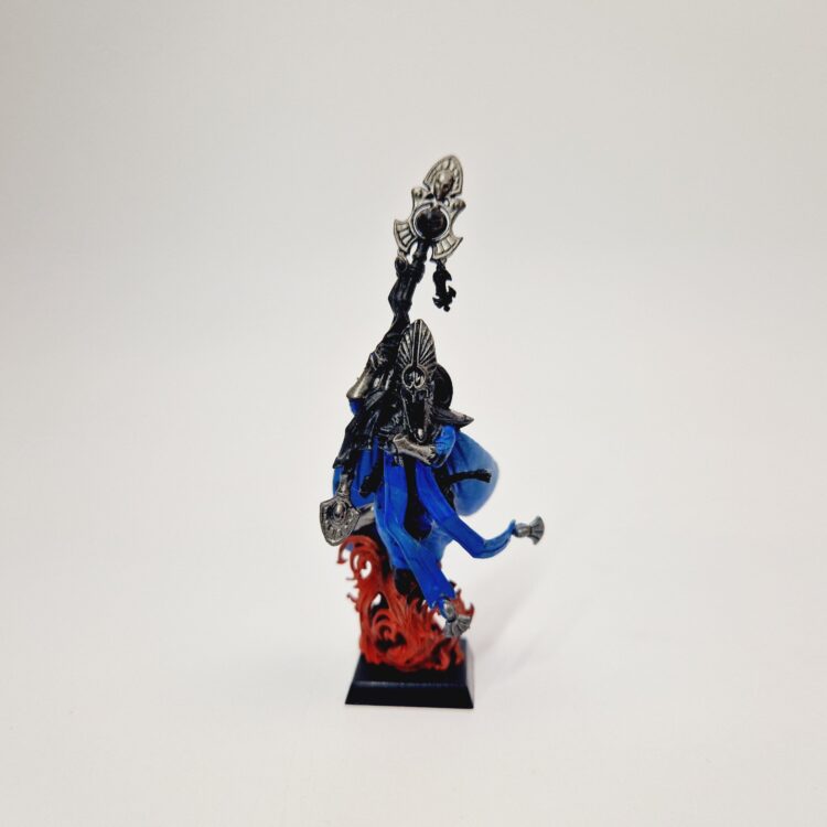 A photo of a High Elves Island of Blood Mage Warhammer miniature