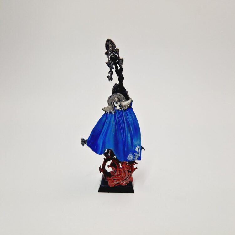 A photo of a High Elves Island of Blood Mage Warhammer miniature