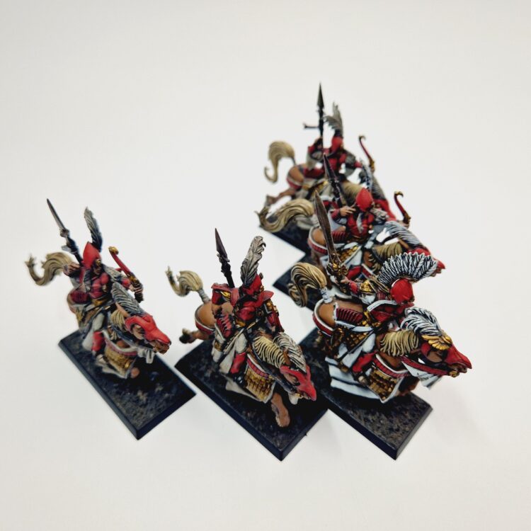 A photo of High Elves Island of Blood Ellyrian Reavers Warhammer miniatures