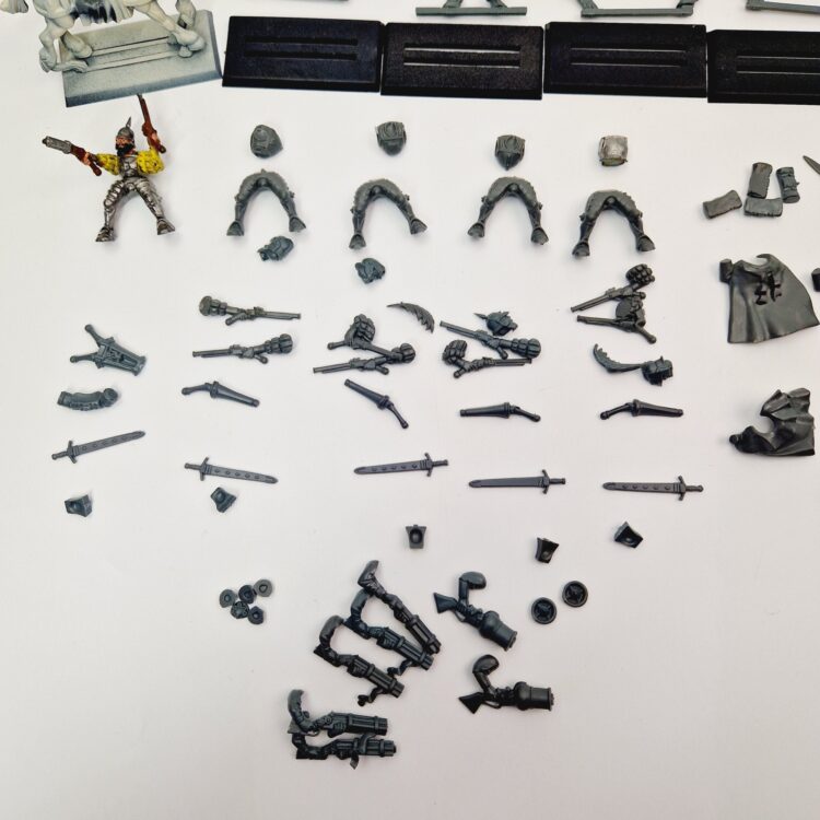 A photo of The Empire Pistolliers Warhammer miniatures