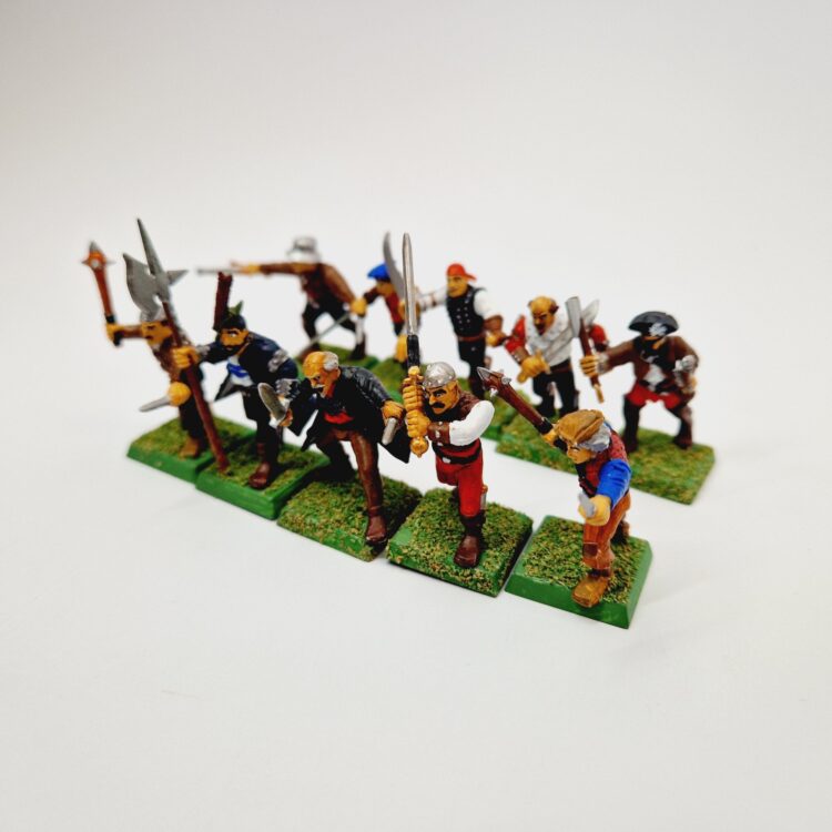 A photo of The Empire Militia Warhammer miniatures