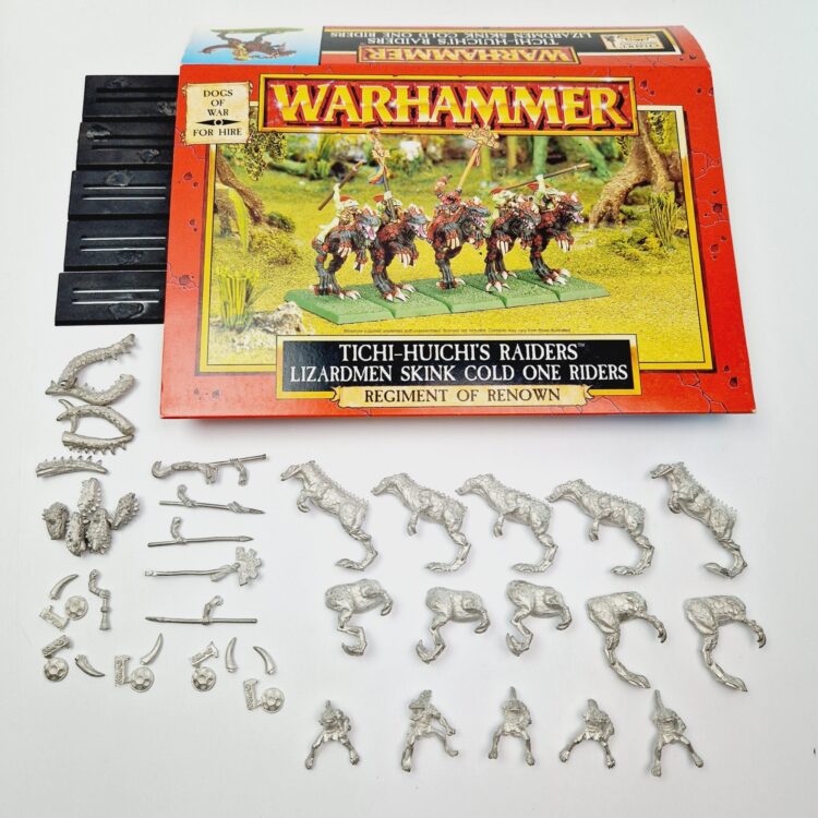 A photo of Dogs of War Tichi-Huichi's Raiders Warhammer miniatures