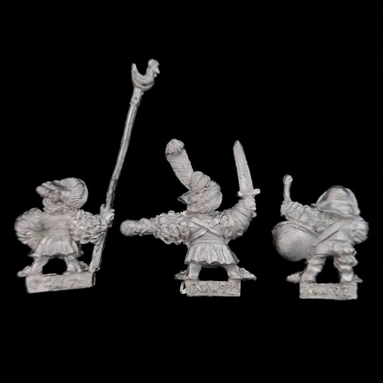 A photo of The Empire Imperial Halflings Command Warhammer miniatures