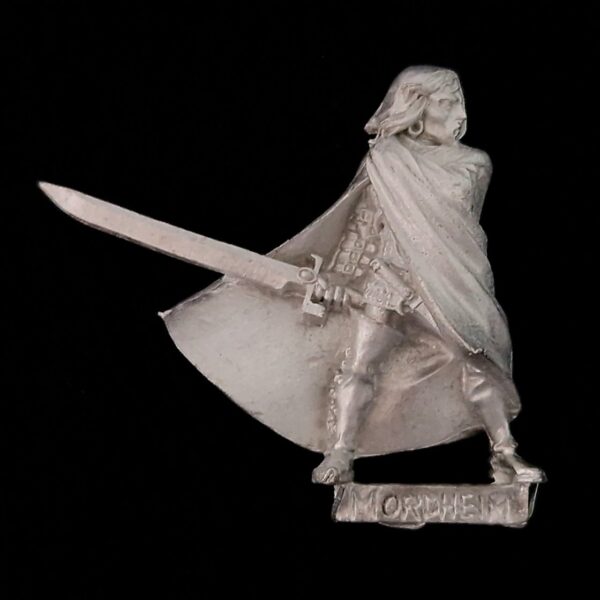 A photo of a Mordheim Aenur Sword of Twilight Warhammer miniature